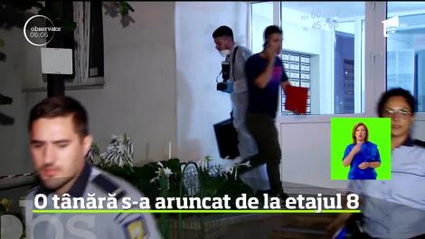 O tânără de 20 de ani din București s-ar fi aruncat de la etajul 8 al unui bloc