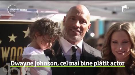 Dwayne Johnson a fost actorul cel mai bine plătit în ultimul an