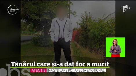 Tânărul care şi-a anunţat sinuciderea pe Facebook, apoi şi-a dat foc, în propria maşină, a murit la spital