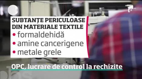 Lucrare de control la rechizite. Inspectorii OPC au găsit haine pentru copii fără etichete şi o fabrică de jucării ilegală