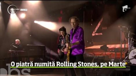 Trupa Rolling Stones are un monument neobişnuit pe planeta Marte