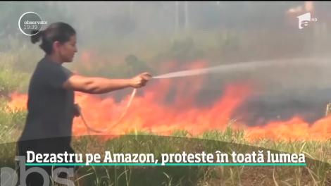 Dezastru pe Amazon, proteste în toată lumea. Incediile de pădure sunt scăpate de sub control în Brazilia, Venezuela, Bolivia, Columbia şi Peru