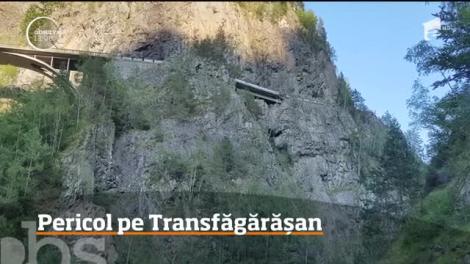 Pericol pe Transfăgărăşan. O parte dintr-un viaduct s-a surpat