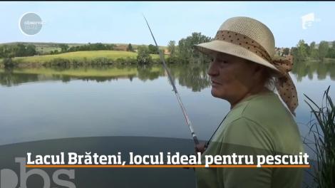 Lacul Brăteni, din Bistriţa Năsăud, destinaţia perfectă de vacanţă pentru pescari