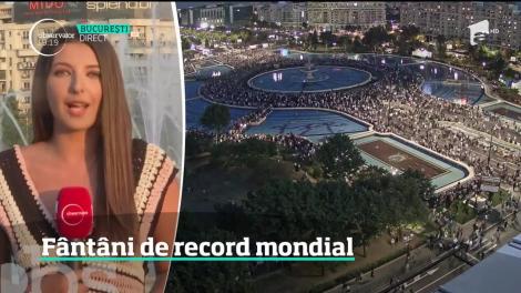 Capitala României se mândreşte cu un nou record mondial! Fântânile din Piaţa Unirii au fost recunoscute internaţional