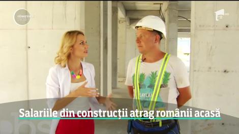Salariile din construcții atrag românii acasă
