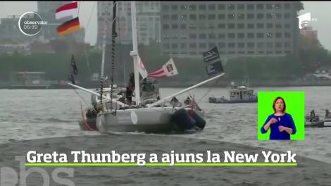Călătoria ca un manifest pe care tânăra activistă de mediu, Greta Thunberg, a făcut-o peste Oceanul Atlantic a ajuns la final