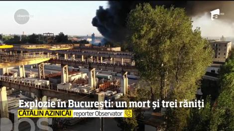 Explozie puternică la o fabrică din București. Cel puţin o persoană a murit, iar trei sunt rănite