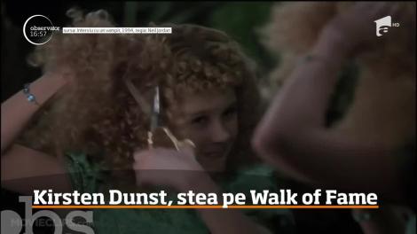 Actriţa Kirsten Dunst a primit o stea pe Walk of Fame