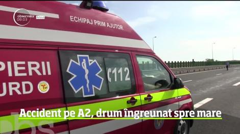 Atenţie, şoferi! Carambol pe Autostrada Soarelui