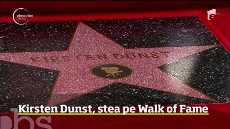Actriţa Kirsten Dunst a primit o stea pe Walk of Fame