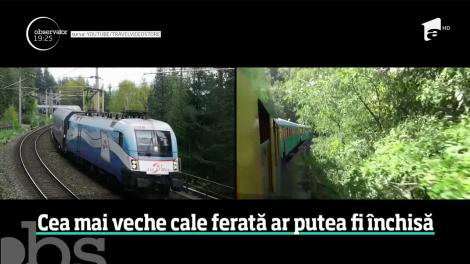 Cea mai veche cale ferată din România, declarată monument istoric, ar putea fi închisă