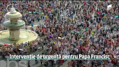 Suveranul Pontif a rămas blocat în lift