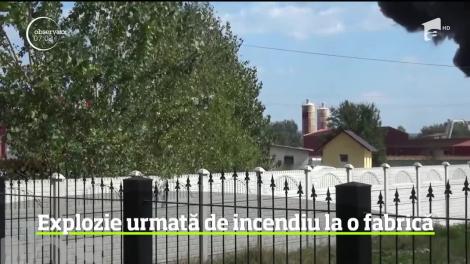 Explozie urmată de incendiu la o fabrică de vopseluri din Mihăeşti