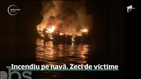 Incendiu pe o navă aflată în largul coastelor Californiei. 34 de oameni au dispărut