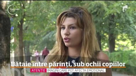 Incident revoltător! Bătaie ca în filme în fața copiilor!  Doi tați au decis să-și facă dreptate cu pumnul în fața celor mici