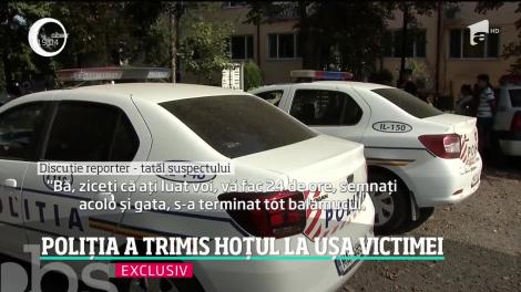 Situaţie revoltătoare. Poliția a trimis hoțul la ușa victimei