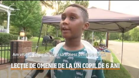 Lecție de omenie de la un copil de șase ani din Statele Unite. Gestul lui a impresionat întreaga lume