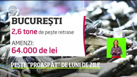 Românii consumă pește de cea mai proastă calitate! Zeci de tone, retrase de la raft: ”Am găsit pește stricat, ținut în condiții mizere sau ars”