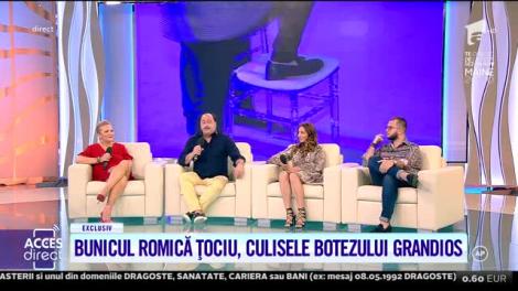 Acces Direct. Bunicul Romică Țociu, din culisele botezului grandios: După petrecere mi-am dat seama că nu am trăit degeaba