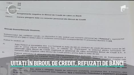 Uitați la Biroul de Credit, refuzați de bănci.  Iată ce trebuie să ştie cei care vor să fie şterşi din Biroul de Credit