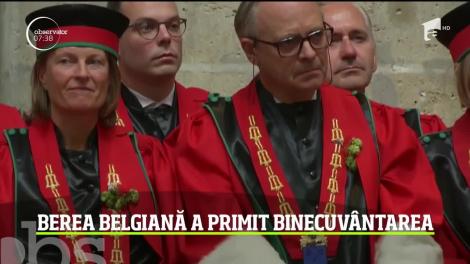 Berea e sacră în Belgia! A fost purtată pe străzi, într-o procesiune solemnă, iar apoi a fost binecuvântată în biserică