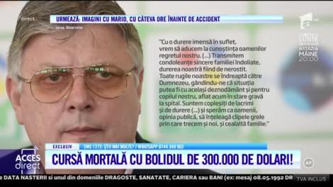 Acces Direct. Mario Iorgulescu, cursa mortală cu bolidul de 300.000 de dolari!