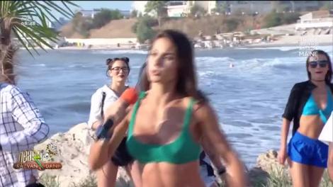 Imagini de infarct la „Neatza cu Răzvan și Dani”! Diana Stejereanu, antrenament intens, într-un costum de baie minuscul! Video