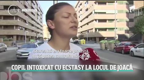 Imaginile disperării! Copil român intoxicat cu ecstasy la locul de joacă!