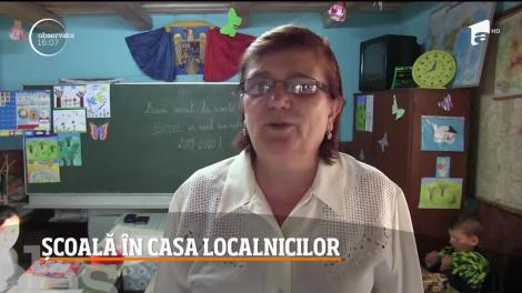 Elevii din satul clujean Huta învăţământ în casele localnicilor