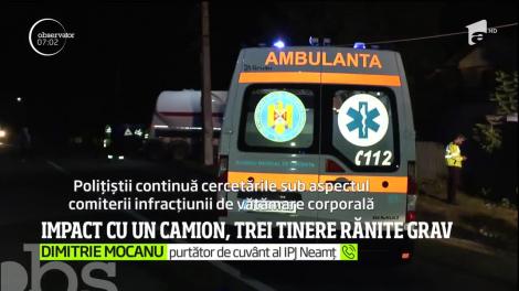 Accident grav în Neamţ. Trei femei au fost rănite, iar două dintre ele sunt în stare gravă, după impactul între o dubiţă şi un camion ce transporta ciment