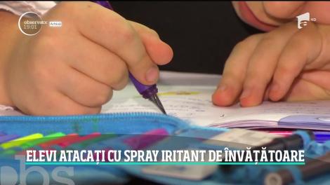O învăţătoare din Satu Mare a atacat cu spray lacrimogen doi elevi de şase şi şapte ani, în timpul orei, ca să-i liniştească