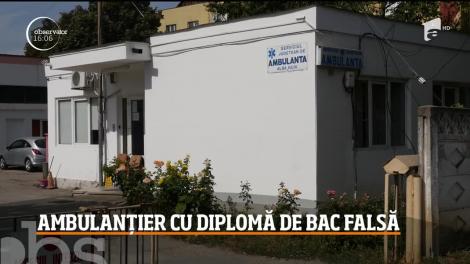Bărbat din Alba, cercetat în libertate după ce a folosit o diplomă de BAC falsă pentru a se angaja ca ambulanțier! Omul dăduse examen de trei ori, dar picase