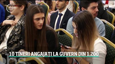 10 tineri angajați la Guvern din 1.200