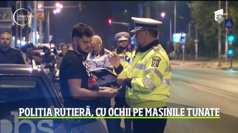 O nouă razie a Poliţiei Rutiere! Amenzi usturătoare pentru şoferii cu maşini tunate