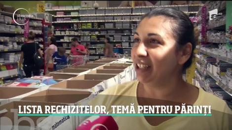 Weekendul cumpărăturilor pentru părinţii cu copii care merg la şcoală