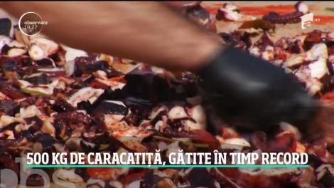 Cel mai mare tapas de caracatiţă din lume a fost preparat în Bucureşti