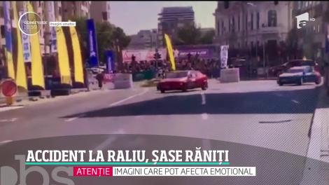 O maşină de curse scăpată de sub control a rănit şase persoane în centrul Craiovei