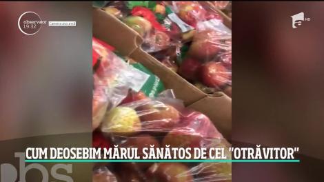 Cum deosebim un măr sănătos de unul de import dat cu ceară