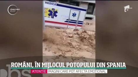 Imagini dramatice cu inundaţii care au lovit Spania
