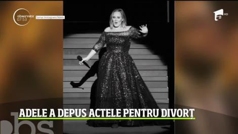 Adele a depus actele pentru divorţ!