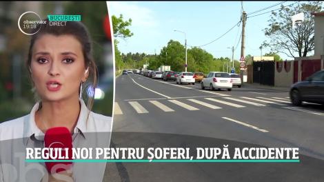 Reguli noi pentru șoferi, după accidente