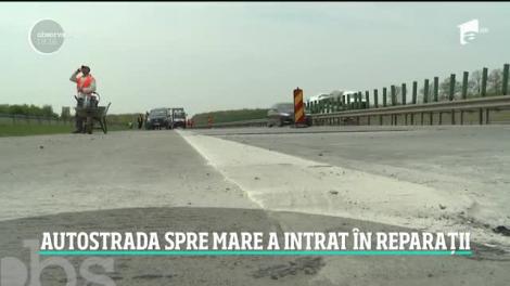 Drumul spre mare intră în reparaţii capitale! După patru ani de amânări, muncitorii şi-au instalat utilajele pe Autostrada Soarelui