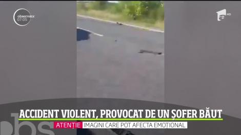 S-au derulat scene şocante pe o şosea din Timiş. Două maşini s-au ciocnit violent, după ce un şofer băut a pierdut controlul volanului
