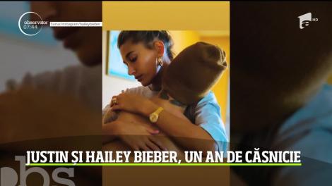 Justin Bieber şi Haley Baldwin împlinesc un an de căsnicie!
