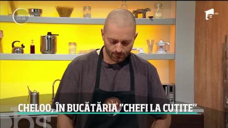 Cheloo, în bucătăria Chefi la cuţite. Ce le coace rapperul juraţilor