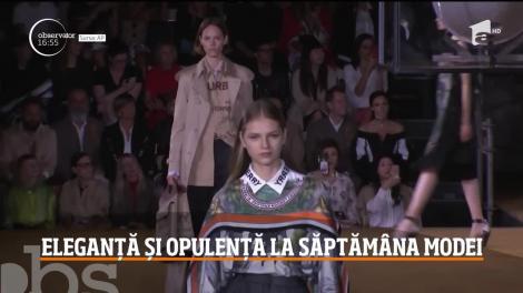 Eleganță și opulență la Săptămâna Modei la Londra