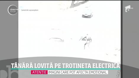 Tânără lovită pe trotineta electrică, în Cluj Napoca