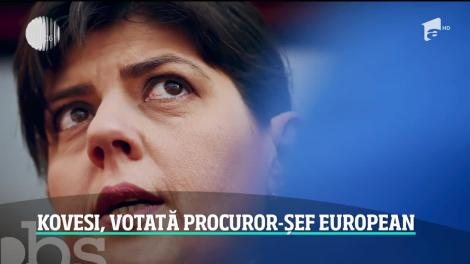 Laura Codruţa Kovesi a fost aleasă procuror şef european. Fosta şefă DNA nu a fost susţinută de România