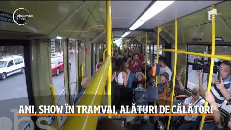 Ami a făcut show în tramvai, alături de călători. Cum sună noua ei piesă cu care a făcut furori pe internet